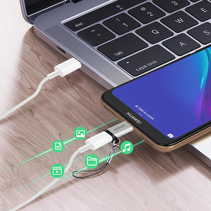 Avis Ugreen Adaptateur USB-C vers micro-USB Charge et Synchronisation 2.4A Gris