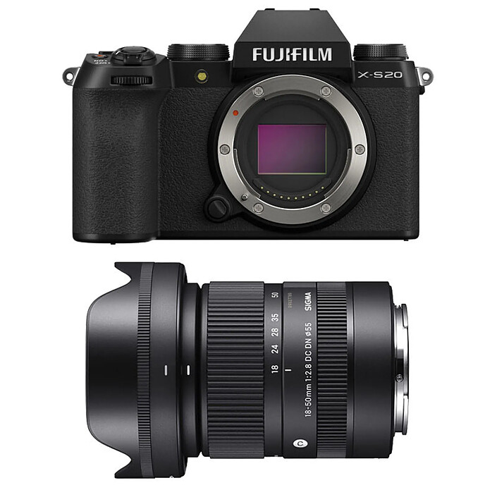 FUJIFILM X-S20 NOIR + SIGMA 18-50mm