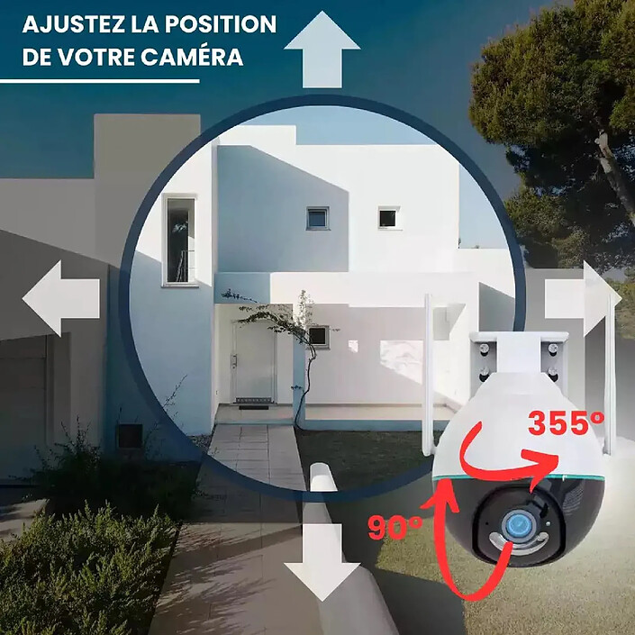 Daewoo - Pack de 2 caméras de surveillance EP506 extérieures rotatives - Alimentation électrique ou PoE pas cher
