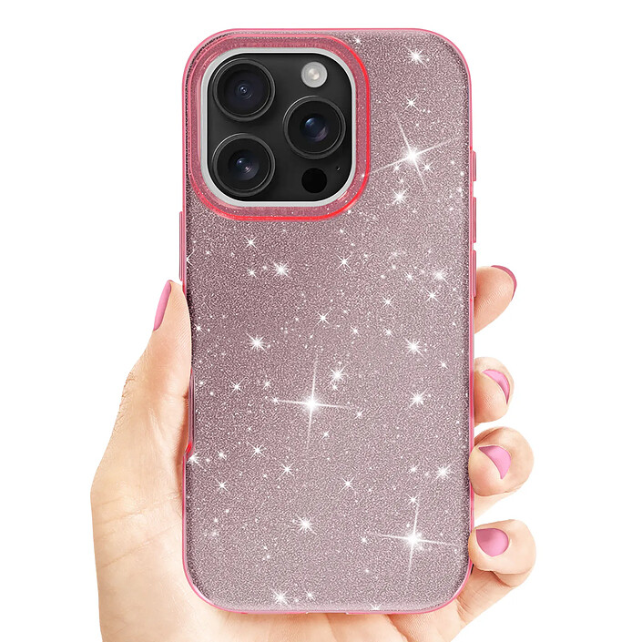 Avizar Coque à Paillettes pour iPhone 16 Pro Antichoc Scintillant pas cher
