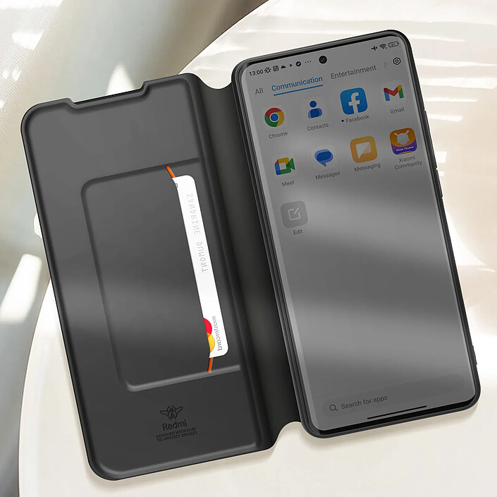 Avis Xfm Étui pour Redmi Note 14 Pro et Note 14 Pro Plus Porte-carte Dragonne Noir