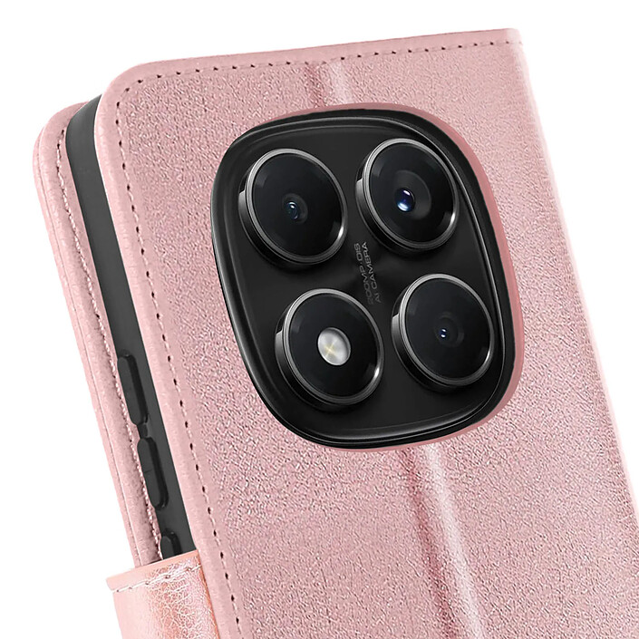 Avis Avizar Étui pour Redmi Note 14 Pro et 14 Pro Plus Portefeuille et Support Rose champagne