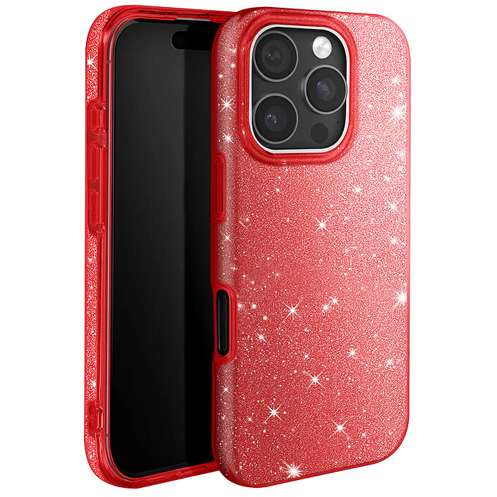 Avizar Coque à Paillettes pour iPhone 16 Pro Antichoc Scintillant