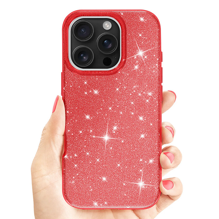 Avizar Coque à Paillettes pour iPhone 16 Pro Antichoc Scintillant pas cher