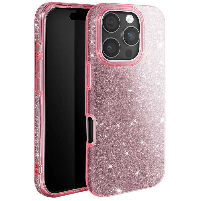 Avizar Coque à Paillettes pour iPhone 16 Pro Antichoc Scintillant