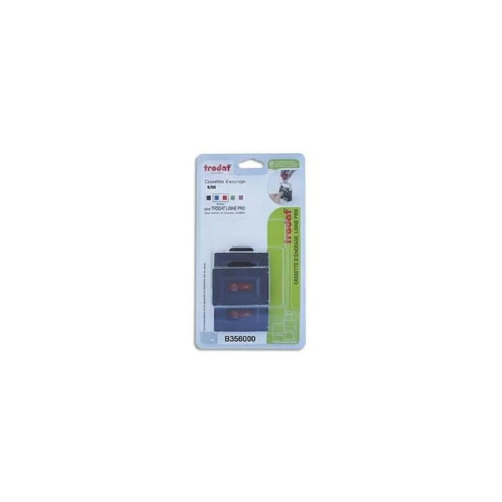 TRODAT Blister 3 cassettes 6/56/2 bleue/rouge