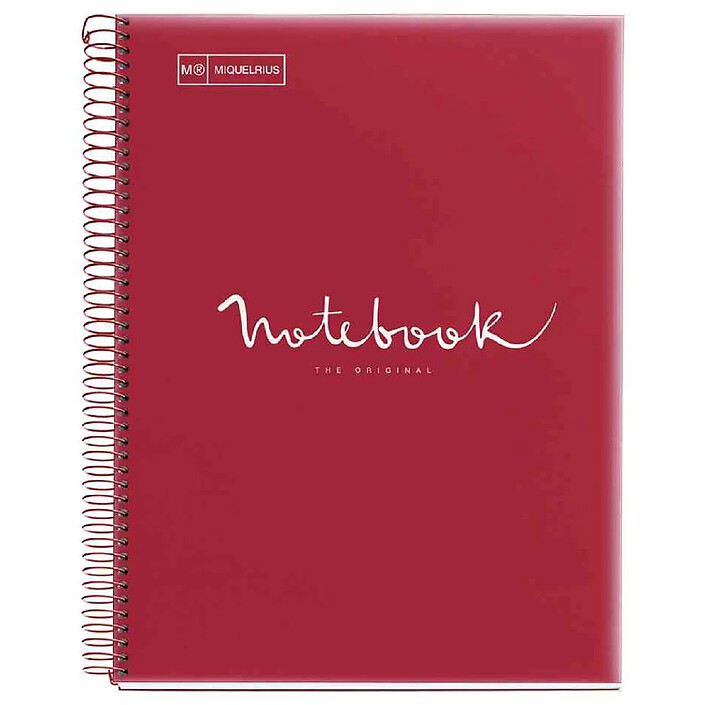 MIQUELRIUS Cahier à spirale 'Notebook EMOTIONS', A4, rouge