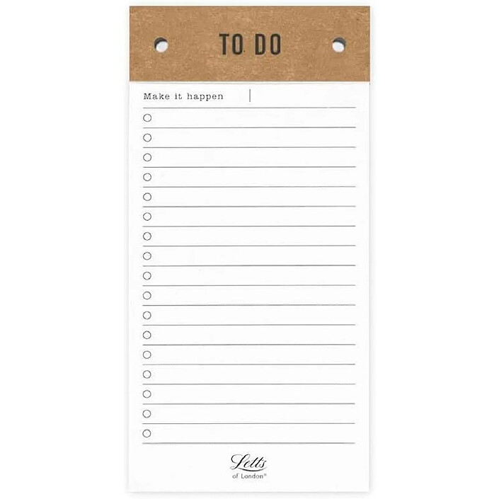 LETTS Conscious To Do Bloc-Notes Recharge 100x200mm