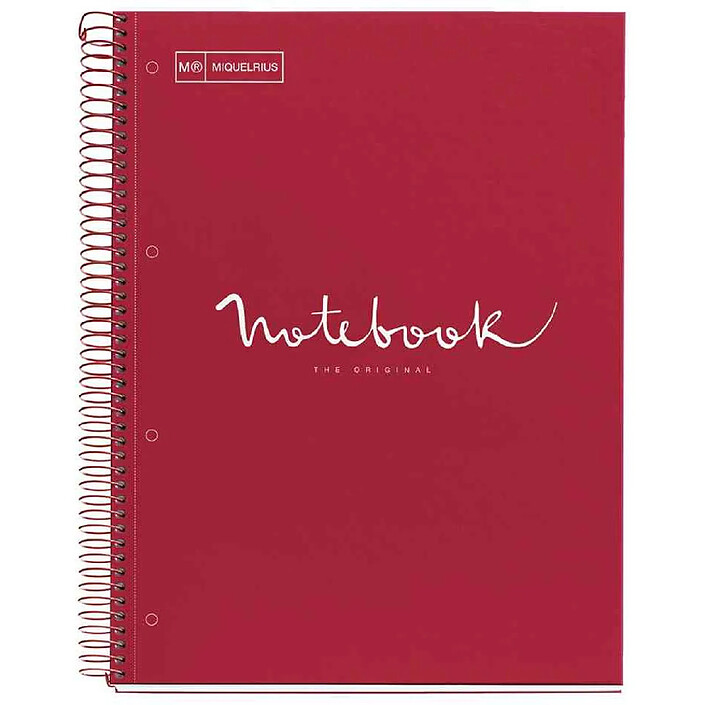 MIQUELRIUS Cahier à spirale 'Notebook EMOTIONS', A4, rouge