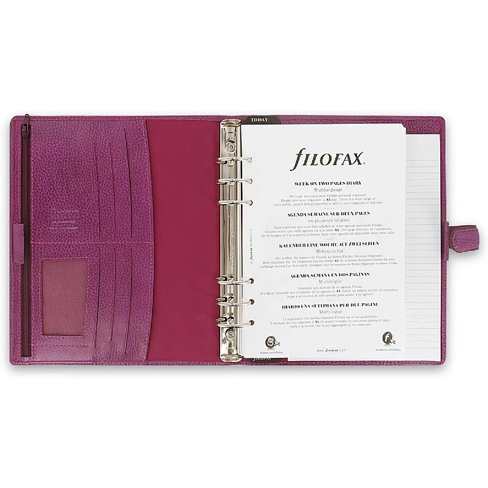 Acheter FILOFAX Agenda organiseur 'Finsbury' format A5 semaine sur 2 pages Framboise