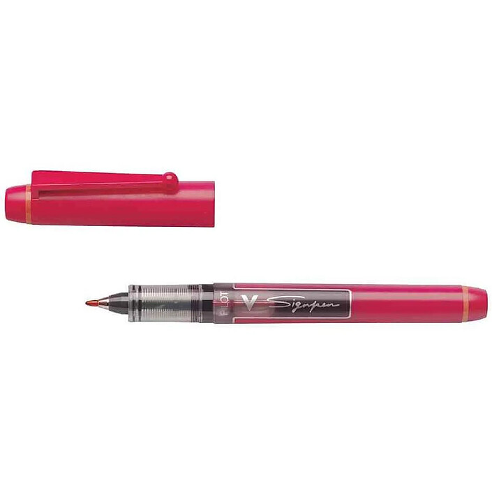 PILOT Stylo feutre V Sign Pen Pointe moyenne 0,6 mm Rouge x 12