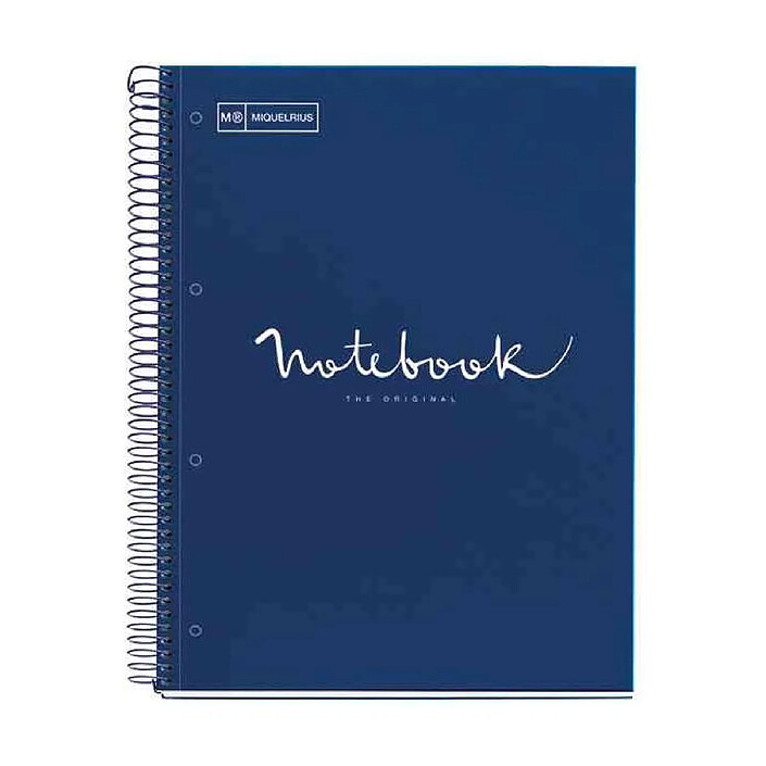 MIQUELRIUS Cahier à spirale 'Notebook EMOTIONS', A4, marine