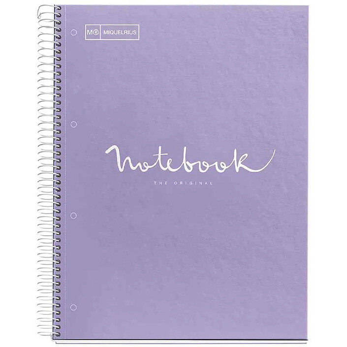 MIQUELRIUS Cahier à spirale 'Notebook EMOTIONS', A4, lavande