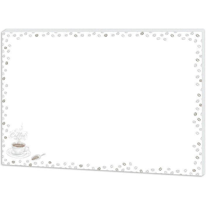 RNK Sous-main de bureau ''Coffee'', 60 x 42 cm, vierge, 30 feuilles