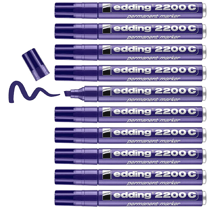 EDDING Marqueur Permanent 2200 c violet 1-5 mm x 10