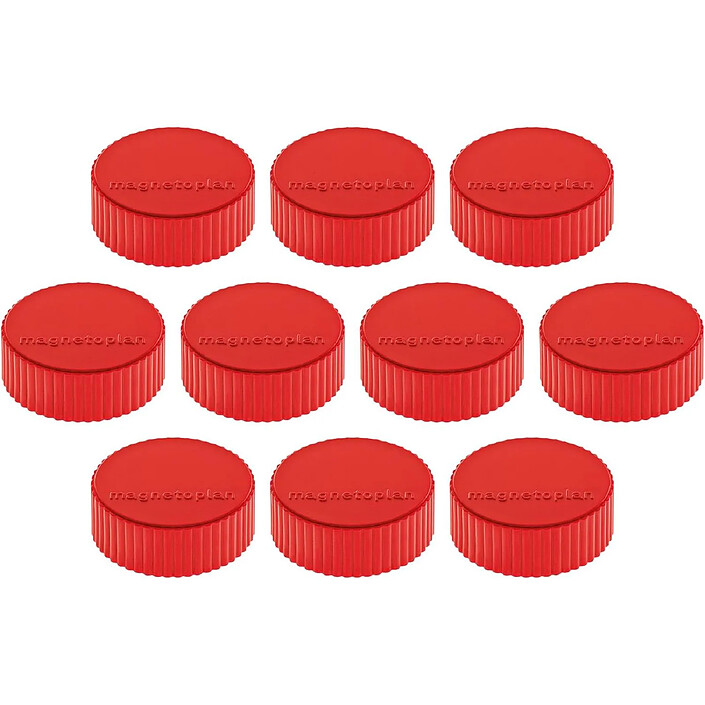 MAGNÉTOPLAN Discofix aimant rond 'magnum', rouge