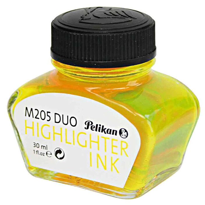 PELIKAN Flacon 30 ml Encre Surligneur M205 Duo Jaune lumineux