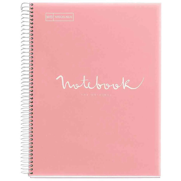 MIQUELRIUS Cahier à spirale 'Notebook EMOTIONS', A4, corail