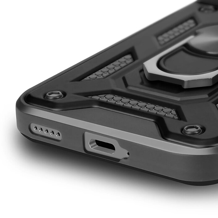 Acheter Mayaxess Coque pour Honor Magic 7 Pro Bague Support avec Protection Caméra Noir