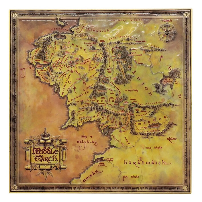 Le Seigneur des Anneaux - Réplique Map Le Seigneur des Anneaux Limited Edition