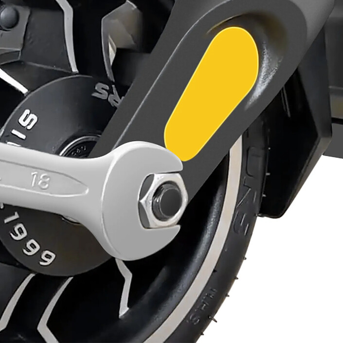 Acheter Minimotors Axe de Roue Avant pour Trottinette Dualtron Mini Noir