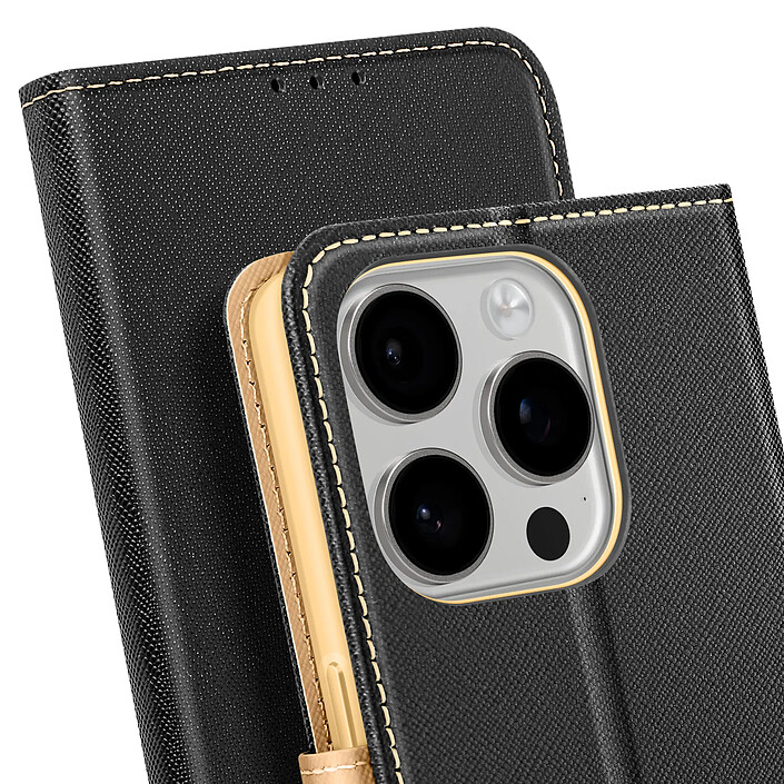 Acheter Avizar Étui pour iPhone 16 Pro Max Portefeuille Cuir Saffiano Fancy