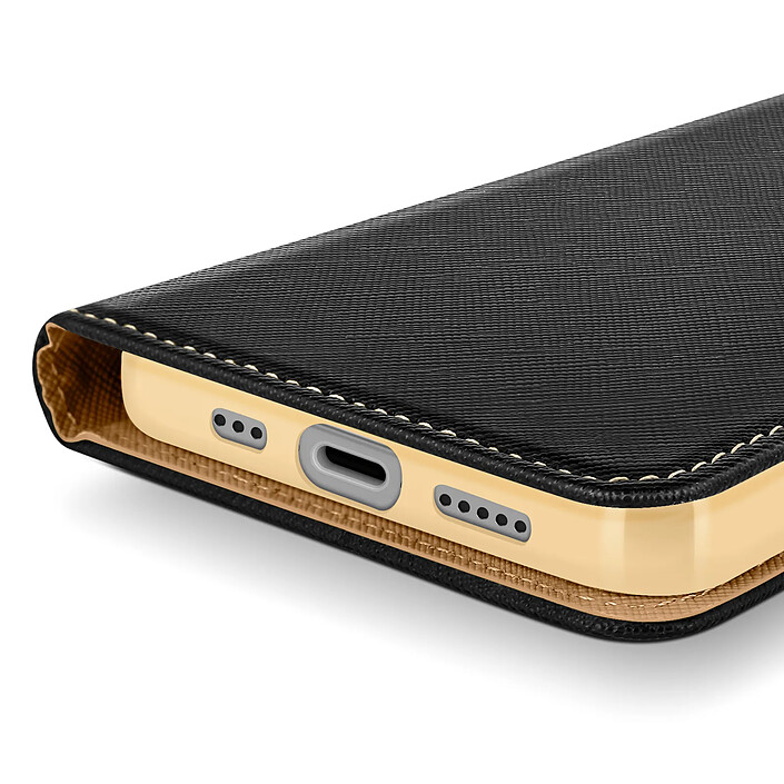 Avizar Étui pour iPhone 16 Pro Max Portefeuille Cuir Saffiano Fancy pas cher