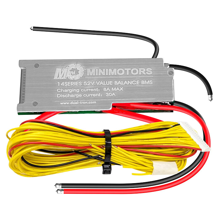 Minimotors BMS Batterie V2 52V pour Dualtron Mini avec Nappes de connexion Noir