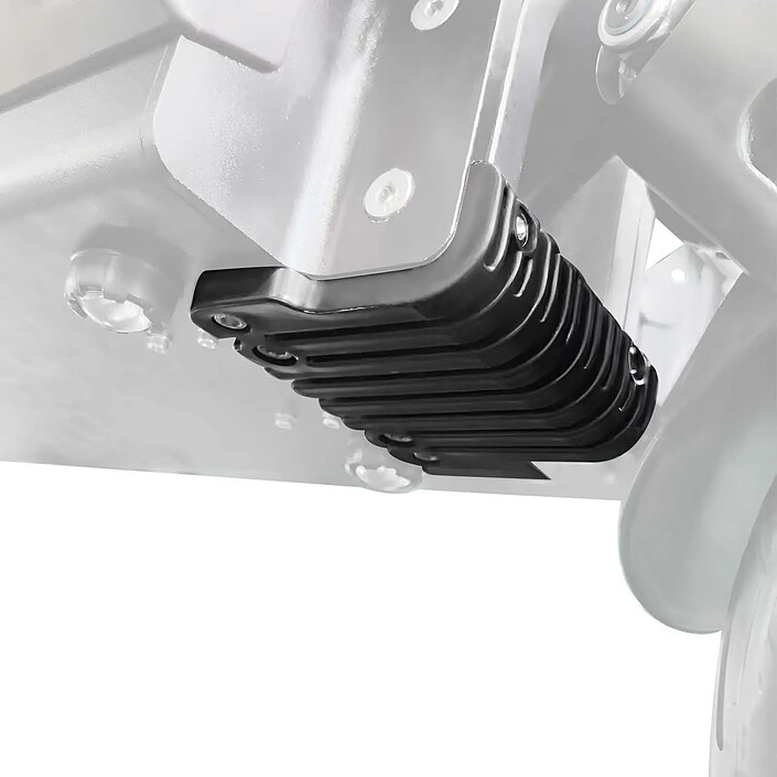 Acheter Minimotors Dissipateur Chaleur pour Dualtron 3 Protection Deck Avant / Contrôleur Noir