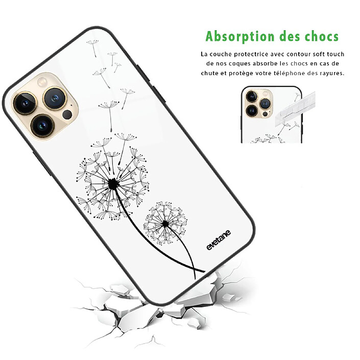 Avis Evetane Coque iPhone 13 Pro Coque Soft Touch Glossy Pissenlit Design