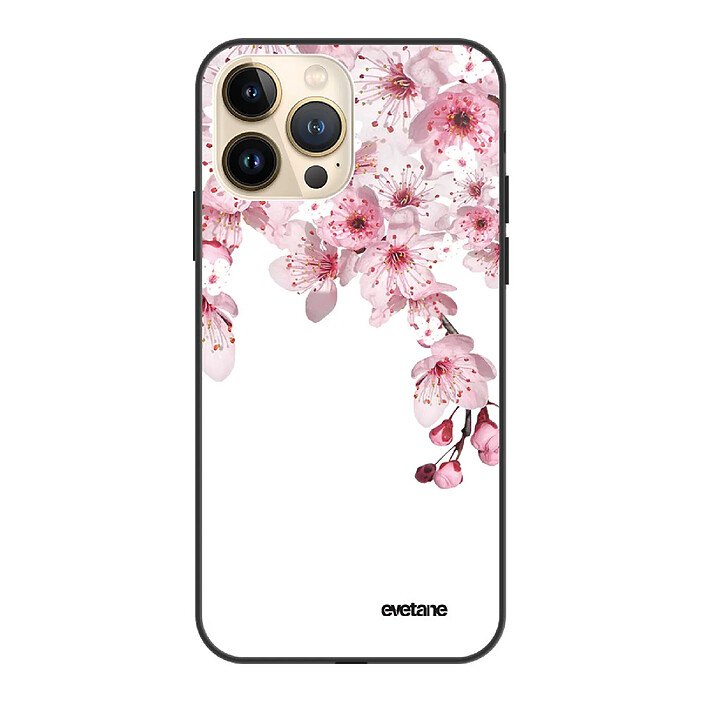 Evetane Coque iPhone 13 Pro Coque Soft Touch Glossy Cerisier Design