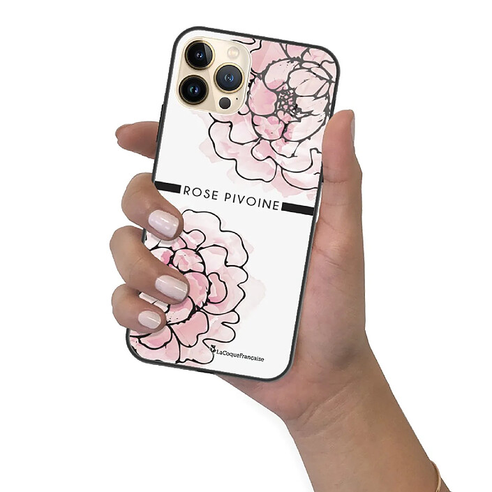 LaCoqueFrançaise Coque iPhone 13 Pro Coque Soft Touch Glossy Rose Pivoine Design pas cher