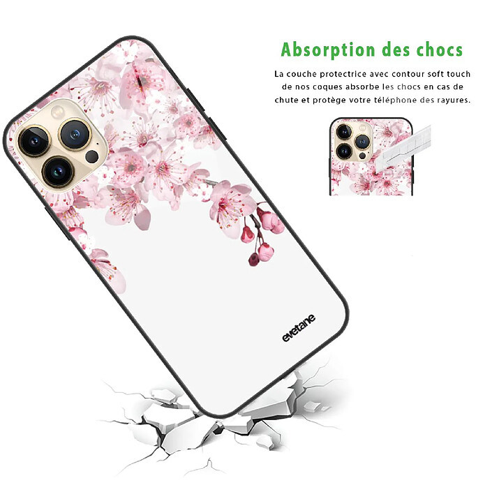 Avis Evetane Coque iPhone 13 Pro Coque Soft Touch Glossy Cerisier Design
