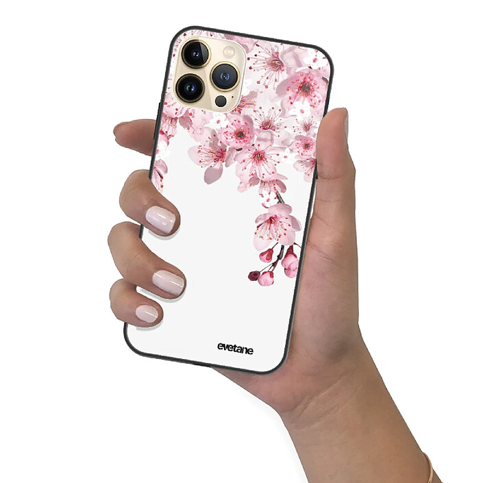Evetane Coque iPhone 13 Pro Coque Soft Touch Glossy Cerisier Design pas cher