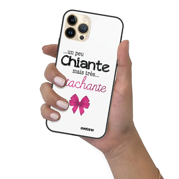 Evetane Coque iPhone 13 Pro Coque Soft Touch Glossy Un peu chiante tres attachante Design pas cher