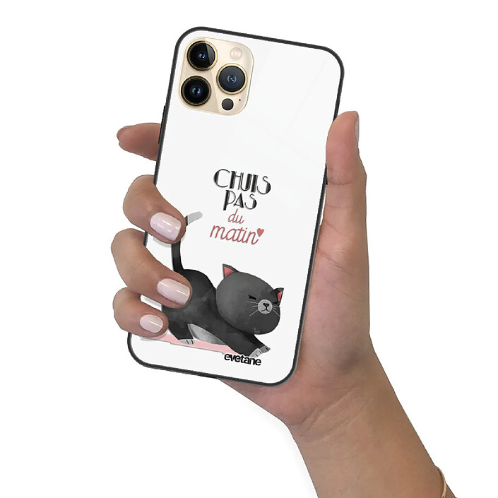Evetane Coque iPhone 13 Pro Coque Soft Touch Glossy Chuis pas du matin Design pas cher