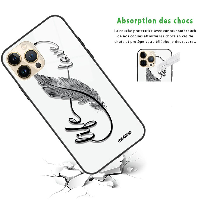 Avis Evetane Coque iPhone 13 Pro Max Coque Soft Touch Glossy Love Life Design