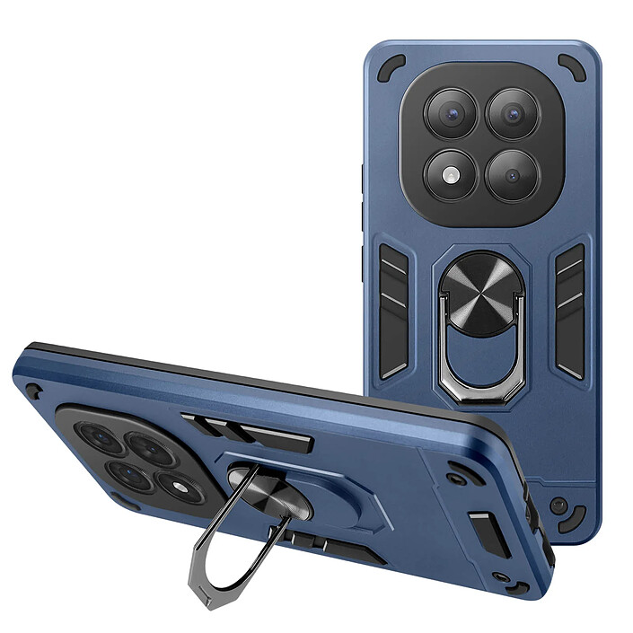 Avizar Coque pour Redmi Note 14 Pro et 14 Pro Plus Anneau Support Antichoc Bleu