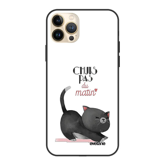 Evetane Coque iPhone 13 Pro Max Coque Soft Touch Glossy Chuis pas du matin Design