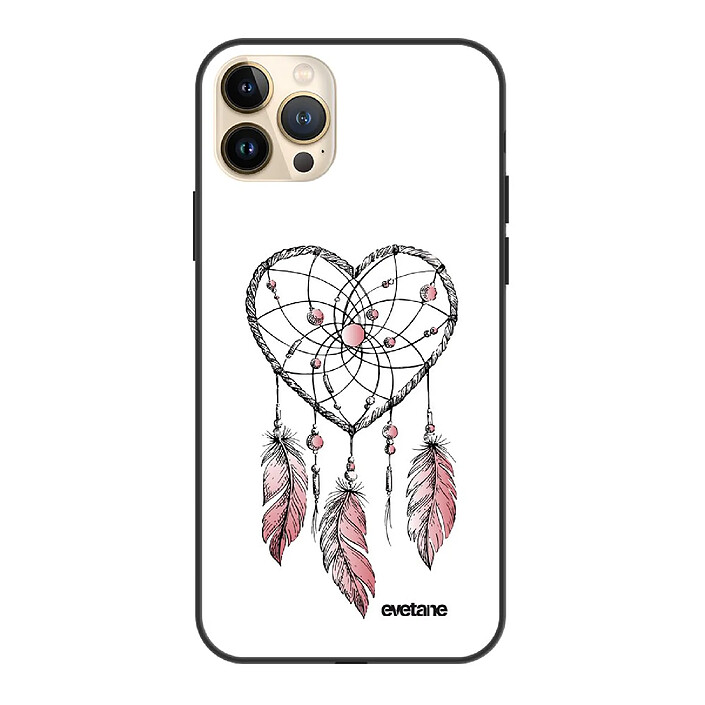 Evetane Coque iPhone 13 Pro Max Coque Soft Touch Glossy Attrape coeur Design