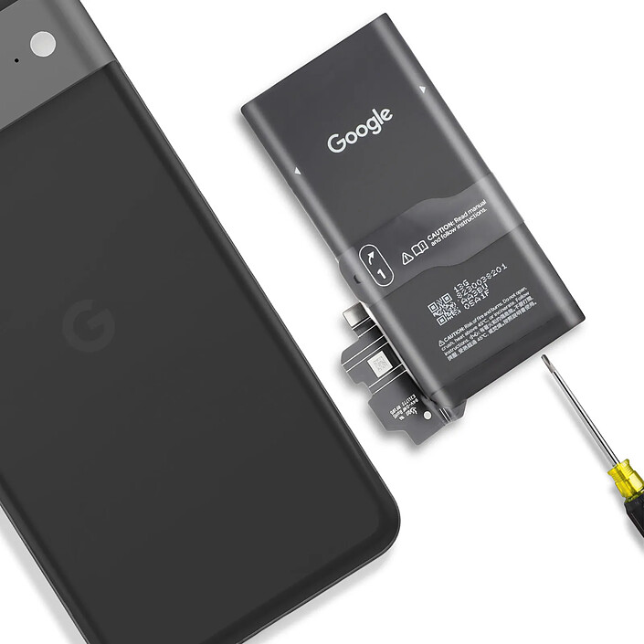 Avis Google Batterie interne pour Google Pixel 8 4575mAh modèle GS35E Noir