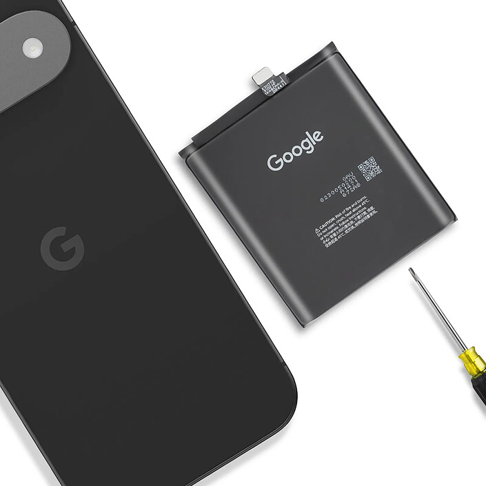 Avis Google Batterie interne pour Google Pixel 9 4700mAh modèle GVYZ7 Noir