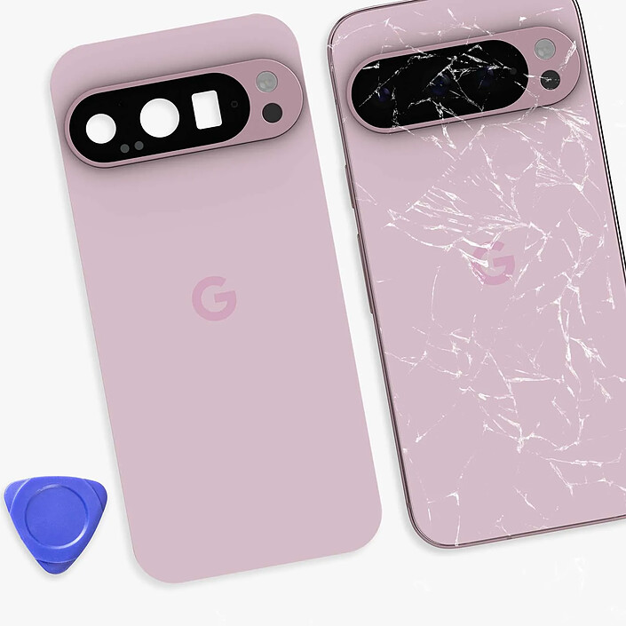 Acheter Google Vitre arrière pour Google Pixel 9 Pro Original Service Pack Rose