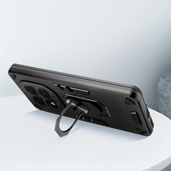 Avis Avizar Coque pour Redmi Note 14 Pro et 14 Pro Plus Anneau Support Antichoc Noir