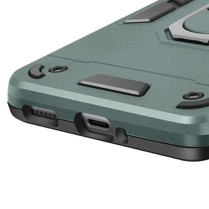Avizar Coque pour Redmi Note 14 Pro et 14 Pro Plus Anneau Support Antichoc Vert pâle pas cher