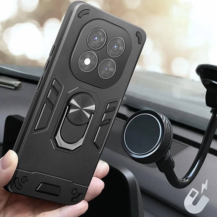 Acheter Avizar Coque pour Redmi Note 14 Pro et 14 Pro Plus Anneau Support Antichoc Noir