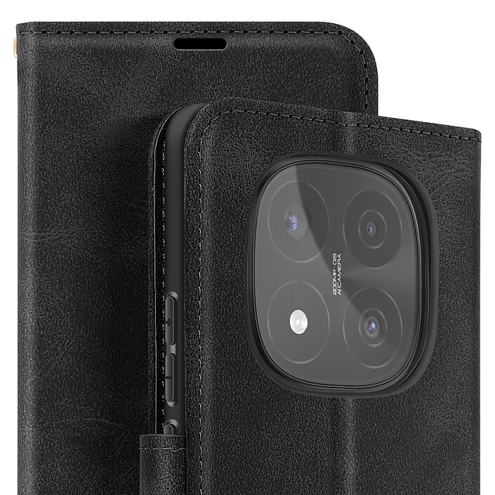 Acheter Avizar Housse pour Redmi Note 14 Pro et 14 Pro Plus Portefeuille Dragonne Noir