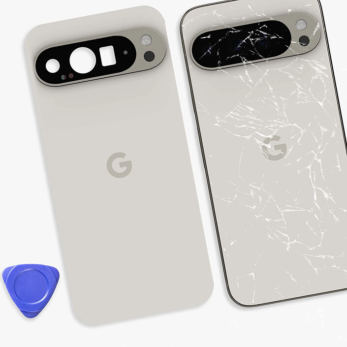 Acheter Google Vitre arrière pour Google Pixel 9 Pro XL Original Service Pack Blanc