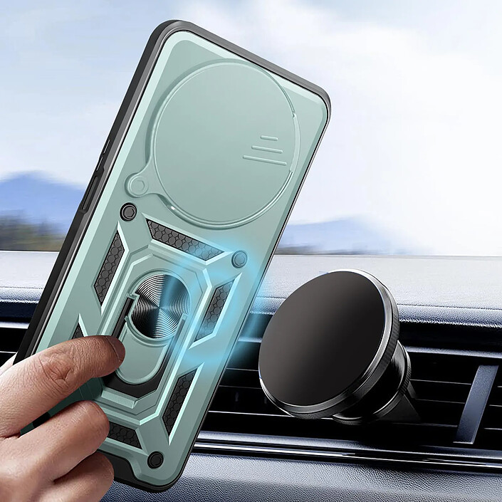 Acheter Avizar Coque pour Xiaomi Redmi Note 14 Pro et 14 Pro Plus Bague Cache caméra Vert pâle