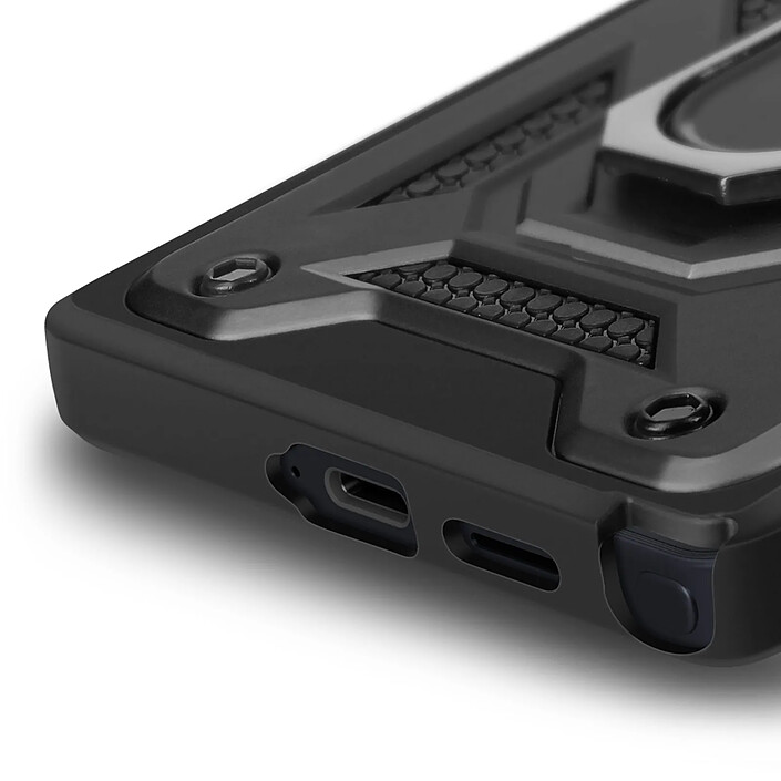 Acheter Mayaxess Coque pour Galaxy S25 Ultra Bague Support avec Protection Caméra Noir